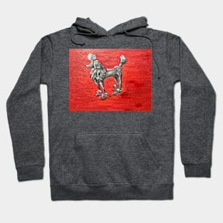 Silver Poodle Hoodie